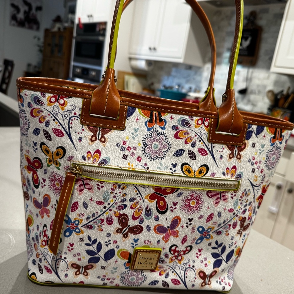 Dooney & Bourke Multicolor Floral Tote Bag